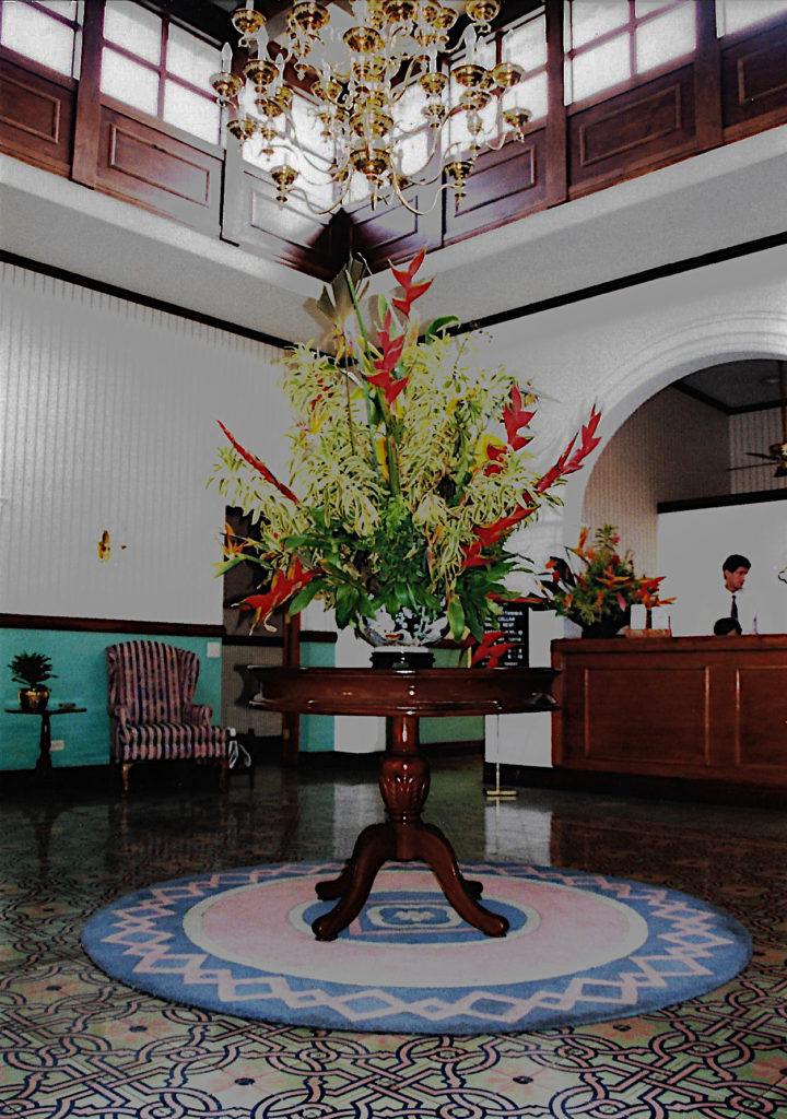 Lobby of hotel