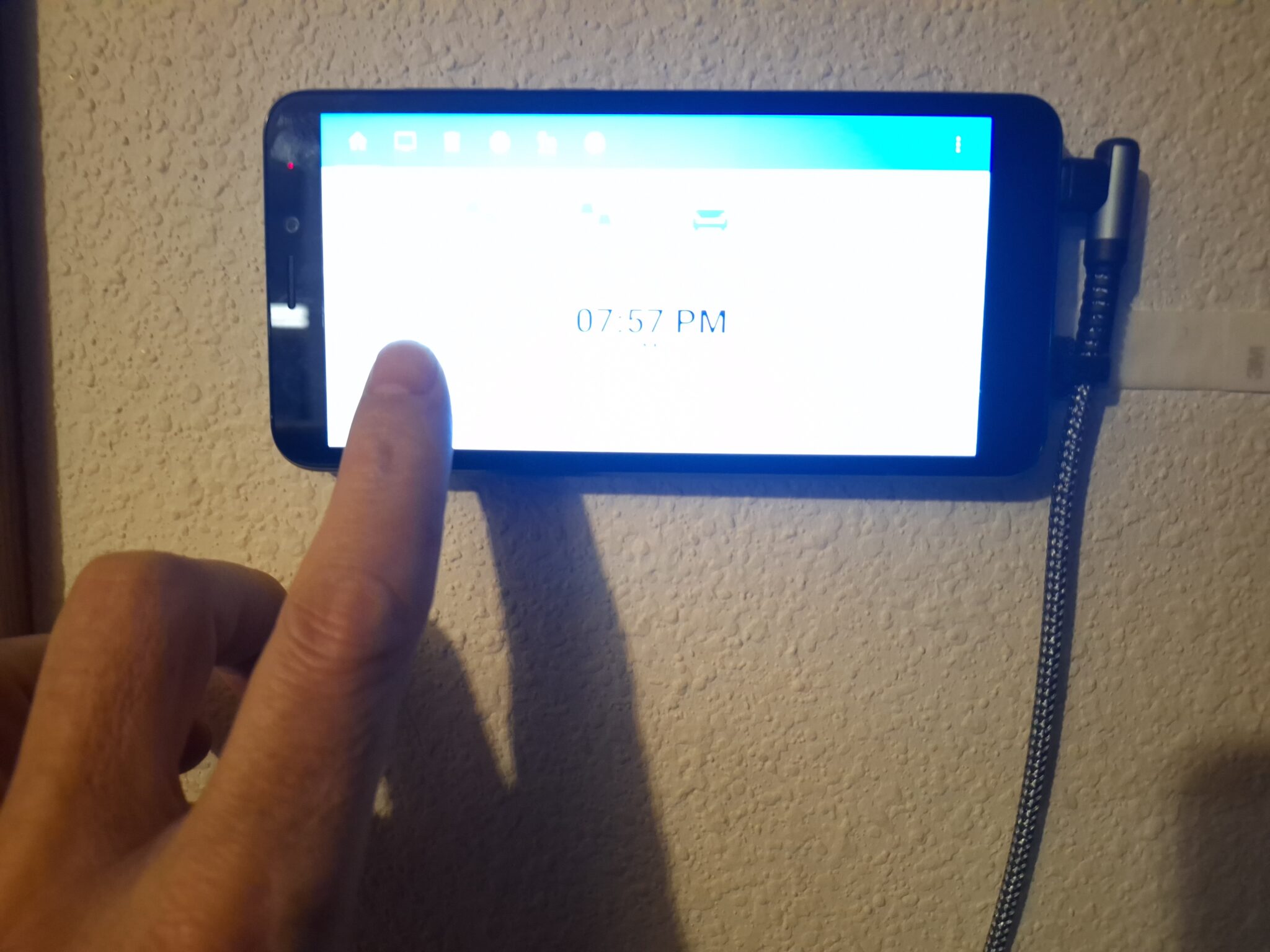 A wall mounted control panel for home assistant - Robert J Wallace
