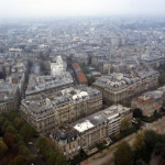 Rooftops from the Tour Eiffel. The dome in the upper right is the Hotel des Invalids